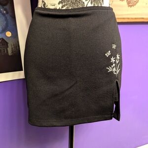Y2K Whimsigoth Embroidered Mini Skort
